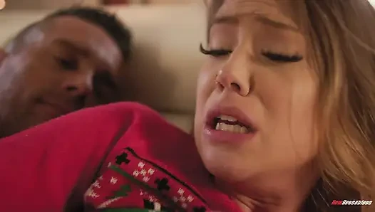 Teen Avery Cristy Loves Step Dads Hung Holiday Frosting