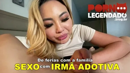 Irmã adotiva asiática precisa de sexo nas férias
